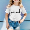 thumbnail image 2 of Hauts d'Été pour Garçons et Filles, T-Shirts Unisexes à Manches Courtes avec Motif Graphique, Col Rond, Coupe Ample, Design Décontracté, T-Shirts de Printemps pour Garçons 3-4T, 2 of 4
