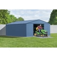 thumbnail image 2 of Arrow Classic 14 x 17 x 7 ft Blue Grey Steel Storage Shed, 2 of 8