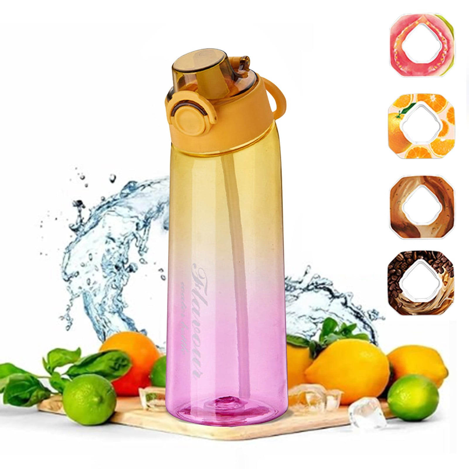 Air Up Water Bottle Flavor Pods Water Bottle With 4 Pods, 900ML Fruit Water Bottle, 0% Sugar Water Cup, Sports Water Cup Air Up Bottle