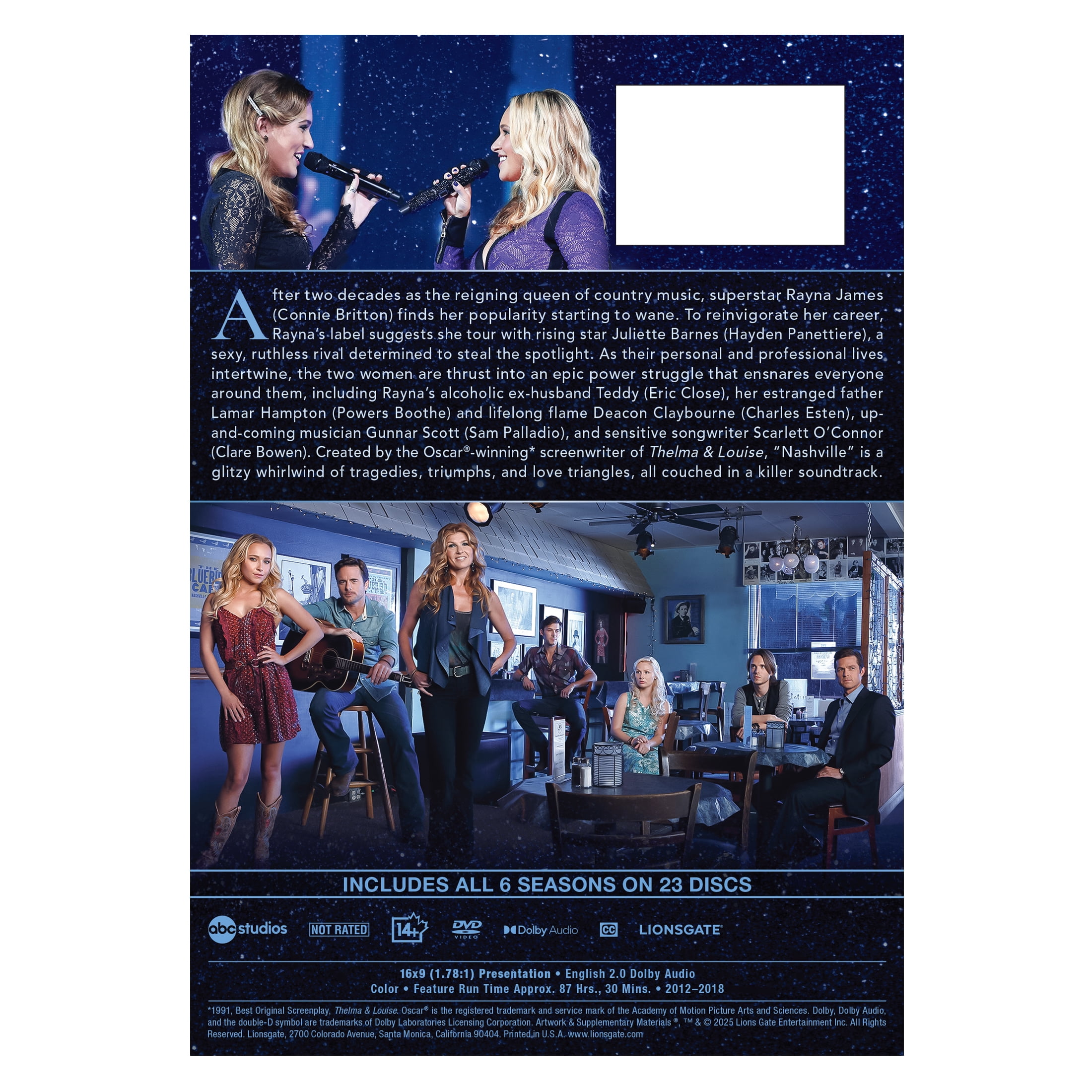 Nashville Complete Series (DVD) Starring Connie Britton [2025]
