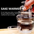 thumbnail image 4 of 1 Ensemble de Chauffe-Saké en Verre Transparent Résistant à la Chaleur Chauffe-Thé Fournitures pour la Maison, 4 of 9