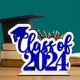 thumbnail image 5 of EGNMCR Room Decor, Home Decor 2024 Graduation Season Wooden Setup Holiday Home Decoration Wooden Sign Graduation Party Desktop Decoration Display items, 5 of 5