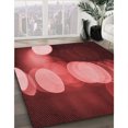 thumbnail image 3 of Ahgly Company Machine Washable Indoor Rectangle Transitional Dark Red Area Rugs, 7' x 10', 3 of 7