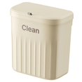 thumbnail image 1 of Lipstore Kitchen Compost Bin Trash Bin Waterproof Rubbish Container Hanging Small Trash Cream Color L, 1 of 8