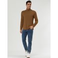 thumbnail image 4 of INSPIRE CHIC Men's Pullover Turtle Neck Long Sleeves Stretchy Slim Fit Tops, 4 of 7