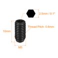 thumbnail image 2 of Unique Bargains Ball Point Set Screws, M5 x 10mm High Carbon Steel Metric Spring Hex Socket Grub Screw 20 Pack, 2 of 7