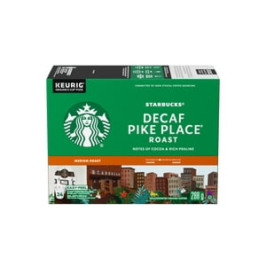 STARBUCKS Pike Place Boîte de café K-Cup pour rôtir le décaféiné
