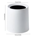 thumbnail image 3 of Chmadoxn Garbage Can, Trash Can Scandinavian Square Mini Desktop Garbage Can Without Cover Coffee Table Living Room Office Study Double Japanese Plain Originality PP Desktop trash can, 3 of 6