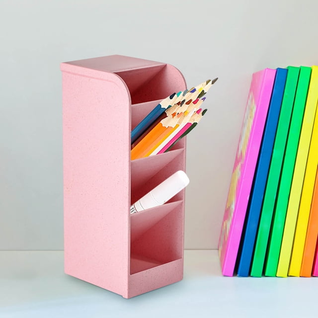 tumgatte Stationery Box Portable Large Capacity Pencil Case Student Multi Functional Plastic Pencil Case Desktop Storage Pencil Case Clearance
