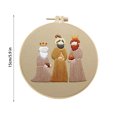 thumbnail image 3 of Wzzjkit Vintage Religious Hand Embroidery Diy Handmades Fabric Material Kit Creatives Needlework Embroidery, 3 of 5