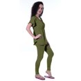 thumbnail image 4 of Moomaya Ensemble de Nuit pour Femmes Pyjama en Coton Tenue de Sommeil 2 Pcs Chemises de Nuit, 4 of 7