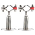 thumbnail image 1 of 2pcs Adjustable Stainless Steel Hose Clamps Water Pipe Clips Tube Bracket Clamp, 1 of 9