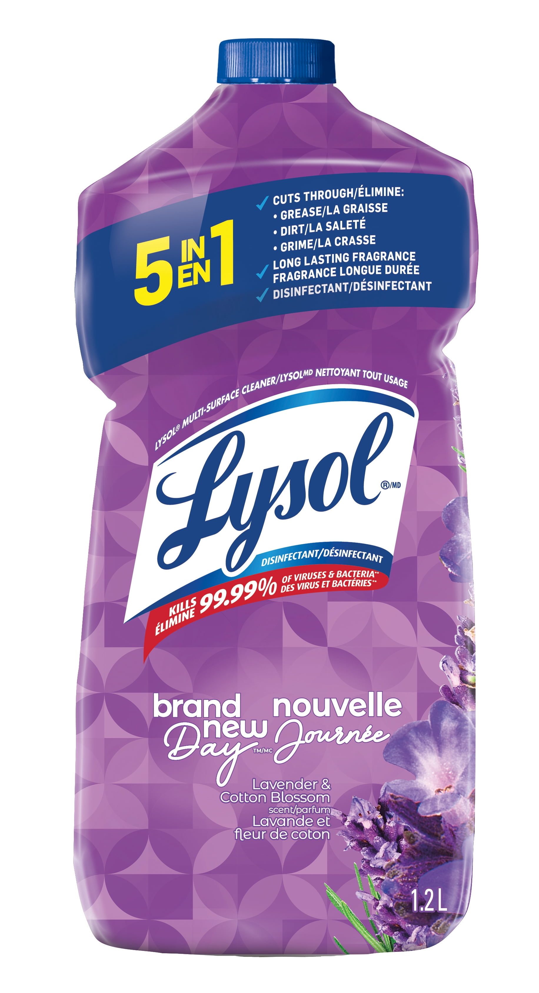 Nettoyant tout-usage Lysol, À verser, Lavande, Nettoyant multi surface, 1.2 l