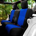 thumbnail image 1 of FH Group Neoprene Waterproof Custom Fit Seat Covers for 2007-2018 Jeep Wrangler JK 4DR Rear Set, 1 of 4