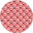 thumbnail image 1 of Ahgly Tapis Rond Lavable en Machine Intérieur Transitionnel Rose Pastel, 5 Pieds Rond, 1 of 7