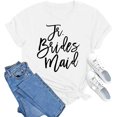 thumbnail image 2 of T-shirt de Fête de Célibataire pour Mariée T-Shirt Imprimé de Fête de Mariage, 2 of 3