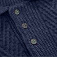 thumbnail image 3 of Chandail Ajusté pour Homme, Chandail Tricoté à Manches Longues avec Col Rabattu, Tenue Décontractée de Base pour l'Automne et l'Hiver, 3 of 9