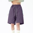 thumbnail image 2 of TMOYZQ Shorts de Randonnée pour Femmes Légers Séchage Rapide Shorts de Golf Résistants à l'Eau avec Poches Zippées, 2 of 5