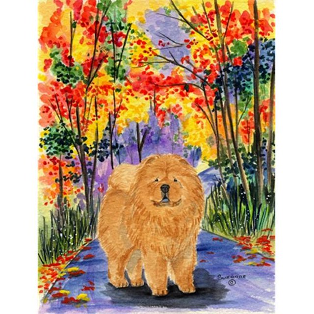 28 x 40 Po Drapeau Chow Chow en Toile Taille Maison