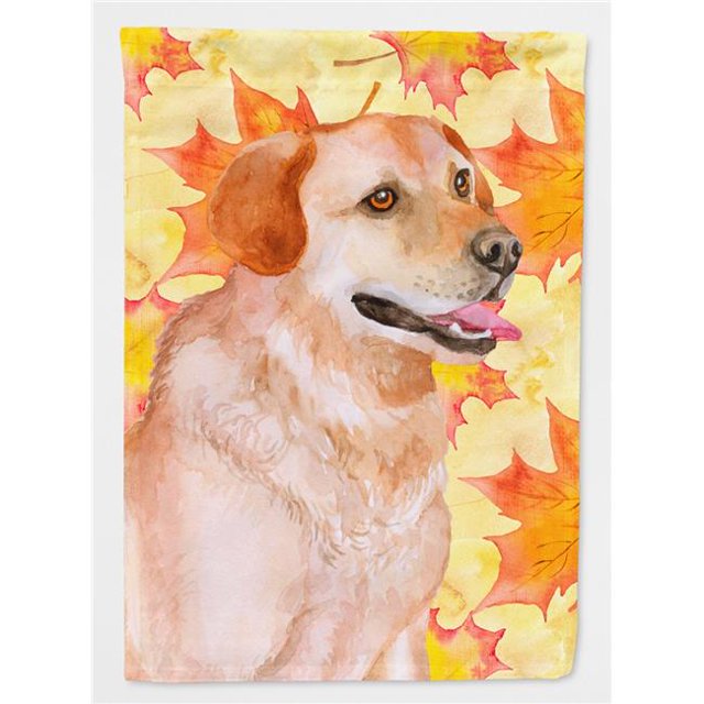 Carolines Treasures BB9975CHF Labrador Retriever Drapeau d'Automne - Taille de la Maison de Toile