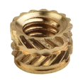 thumbnail image 4 of 100PCS Threaded Insert Self-clinching Nut Brass Internal Thread Knurled, 4 of 10