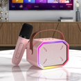 thumbnail image 1 of Wireless Microphone For Home Audio Karaoke Machine, Bluetooth 5.3 Rechargeable PA System Stage Subwoofer, Portable Microphone Speaker, 1 of 9