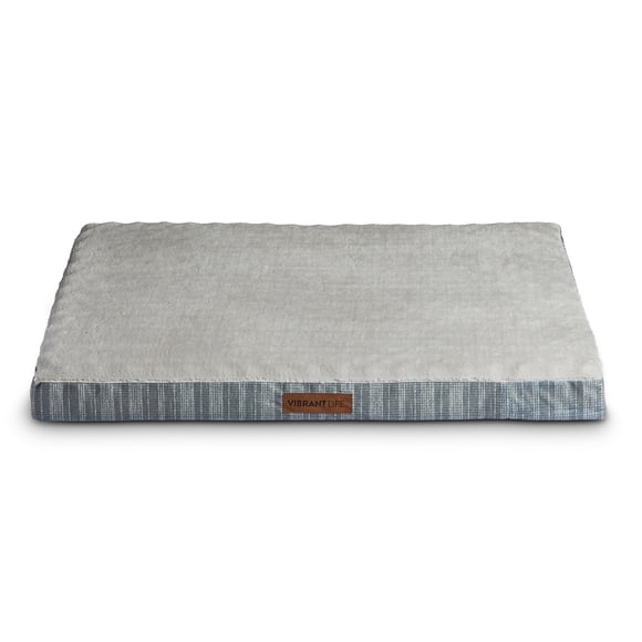 Vibrant Life Orthopedic Dog Bed, Large, Grey 35" x 25"