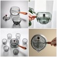 thumbnail image 4 of SHISUYAN Rotatory Teapot Long Handle Teapot Glass Filter Tea Kettle Portable Tea Ware, 4 of 7