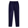 thumbnail image 1 of LOVZFMLL Men's Pants Men's Fashion Drawstring Elastic Waist Solid Color Casual Sweat Length Pants, 1 of 1