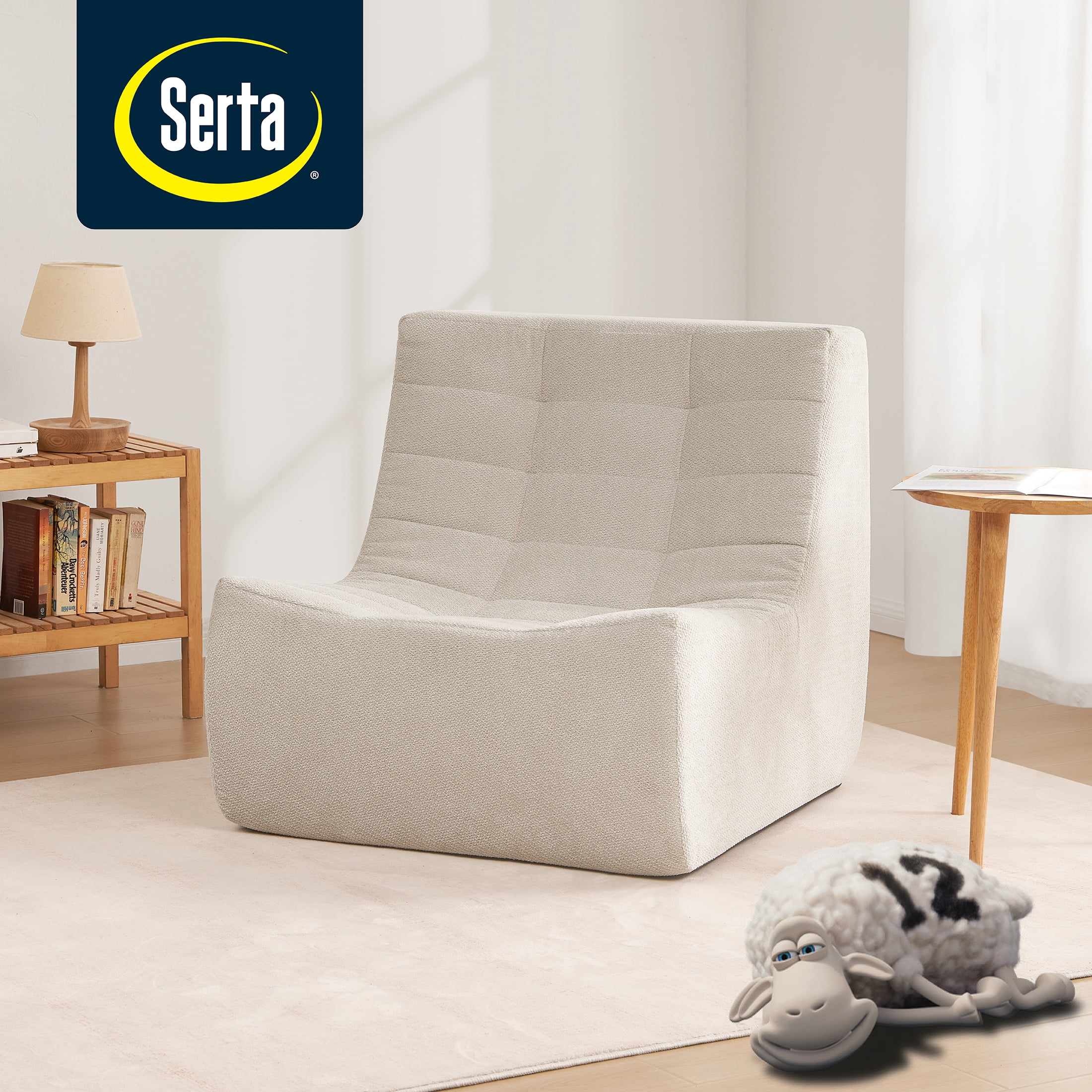 Fauteuil inclinable Serta Lisbon rempli de mousse sable