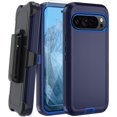 thumbnail image 1 of KOMI for Google Pixel 8 Case, with HD Tempered Glass Screen Protector, Heavy Duty Shockproof Drop Protective Rugged Tough Durable Phone Cover with Belt Clip-Dark Blue, 1 of 5