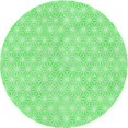 thumbnail image 1 of Ahgly Company Tapis de Zone Rond Vert Transitionnel pour Intérieur Lavable à la Machine, 3 Pieds Rond, 1 of 7