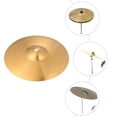 thumbnail image 2 of Miangastore Cymbales en Alliage de Laiton Pièce Dorée 1 Pce Accessoires de Percussion 12 Pouces, 2 of 8