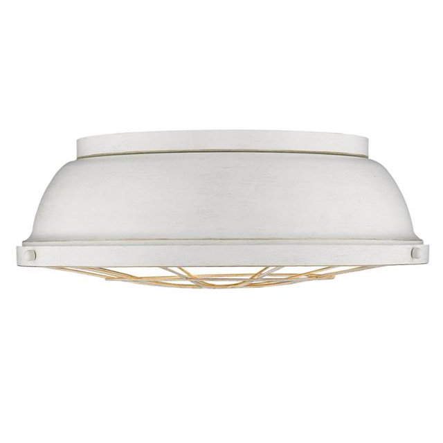 Golden Lighting 7312-FM16 FW Bartlett Flush Mount Ceiling Light, French White