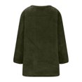 thumbnail image 4 of Yuyuzo Chandails en Molleton en Molleton pour Femmes Automne Hiver Manches Longues Col Rond avec Poches, 4 of 6