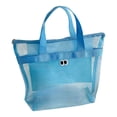 thumbnail image 2 of Yrmaups Sac de Plage en Maille, Grand Sac à Main Portable, Rangement de Piscine de Voyage, Sac de Transport Résistant au Sable pour Serviettes Jouets, Sac d'Équipement de Plage, 2 of 6