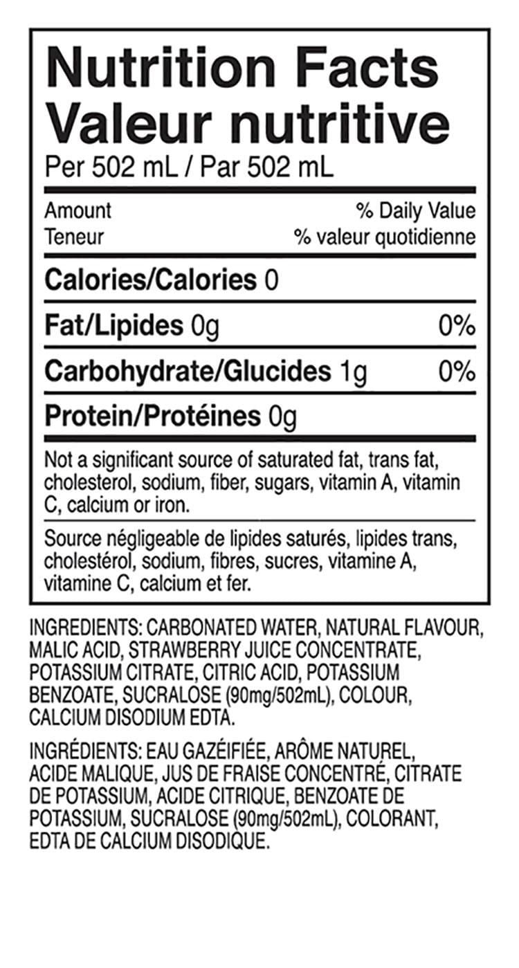 Fruit2O Sparkling Strawberry 502ML