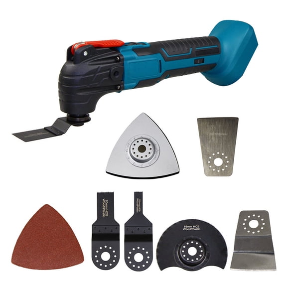 Amdohai Electric Oscillating Tool Lithium-ion Cordless Multifunctional Oscillating Renovator Tools 6 Gears of Speeds Adjustable with 4° Swing Angle