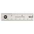 thumbnail image 2 of Westcott Stainless Steel Office Ruler with Non Slip Cork Base, 6-Inch (10414) (ACM10414), 2 of 2