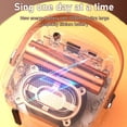 thumbnail image 4 of Mini Karaoke Machine, Portable BT Karaoke Speaker With 2 Microphone, Multiple Connections, For Family Party Meeting Singing, 4 of 8