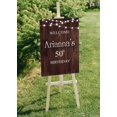thumbnail image 5 of Darling Souvenir MADE WITH LOVE PersonalizedWelcomeBirthdaySignFairy Lights On Wood Panel,Large Decorative Poster For Birthday Party, Celebrations- 18x12, 5 of 5