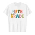 thumbnail image 3 of AJIWYH Chemises pour Filles, T-Shirt Décontracté à Col Rond à Manches Courtes Imprimé pour la Rentrée Scolaire pour Enfants (12), Polos pour Filles de 12-13 Ans, Blanc, 3 of 3