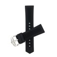 thumbnail image 1 of 26mm Silicone Watch Bands - Soft Rubber Replacement Watch Straps - Smooth and Ribbed - Waterproof - Stainless Steel Buckle - Many Colors, 1 of 8