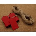 thumbnail image 1 of 100 Pcs Rectangular Shape Tag Bonbonniere Wedding Favor Hang Tags Gift With Free Natural Jute Twine - Colours Available, 1 of 7