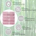 thumbnail image 4 of Unique Bargains 4Pcs Viscose Bath Towels Soft Absorbent 27'x54', 4 of 10