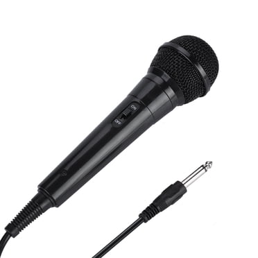 Microphone de Karaoké, Microphone Filaire Dynamique Portatif à Main avec Bobine Mobile, Microphone Filaire, Machine à Chanter, Microphone Vocal Dynamique, Micro, Voix Claire pour Haut-Parleur, Amplificateur, Mélangeur, DVD