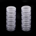 thumbnail image 2 of segolike 10x5 Stackable Clear Jar Small Item Storage Box Screw Jar Nail Art Container., 2 of 9
