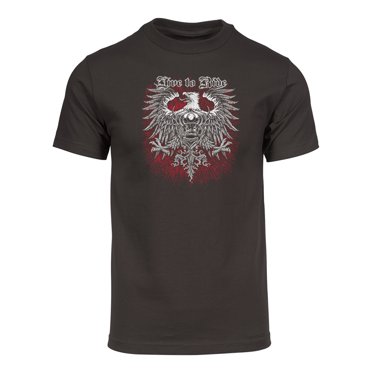 Gravity Trading Mens Live to Ride Eagle Short-Sleeve T-Shirt - Brown - X-Large