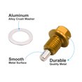 thumbnail image 4 of Unique Bargains M12 x 1.5mm Thread Gray Magnetic Auto Car Oil Pan Drain Bolt Kit with Washer, 4 of 5