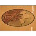 thumbnail image 1 of Ahgly Company Machine Washable Indoor Rectangle Transitional Mahogany Brown Area Rugs, 7' x 10', 1 of 7